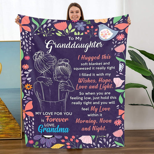 🎅Christmas Sales - 49% OFF🎁Granddaughter's Gift-Sweet Words Blanket