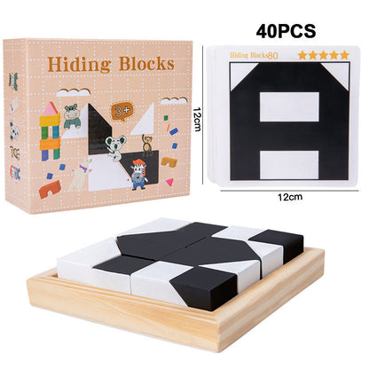 🎅Great Gift Idea🎁Puzzle Hidden Building Blocks Puzzle Toys