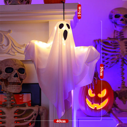 Glowing Ghost Chandelier for Halloween Party Decor