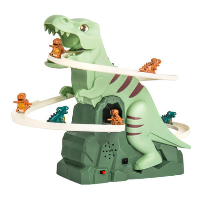 Electric Dinosaur Chase Race Track Playset