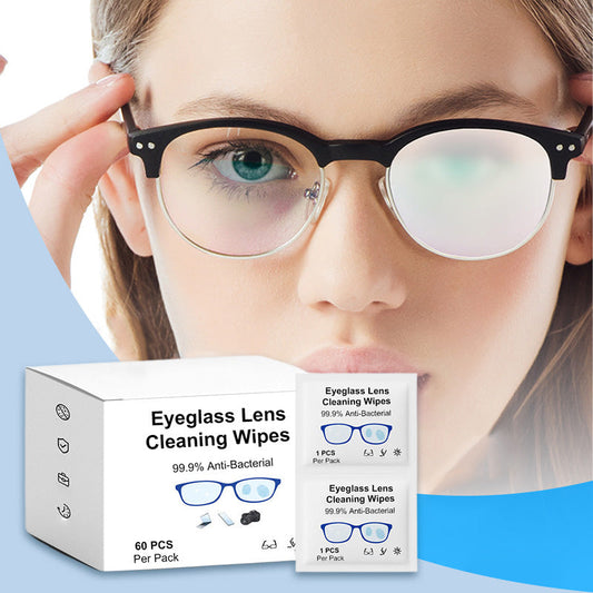 💥Black Friday Hot Sales - 49% OFF💥Eyeglass Lens Cleaning Wipes 60-Piece Set