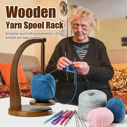 🎅Christmas Pre-Sales - 49% OFF🎄Wooden Yarn Spool Rack for Knitting Lovers